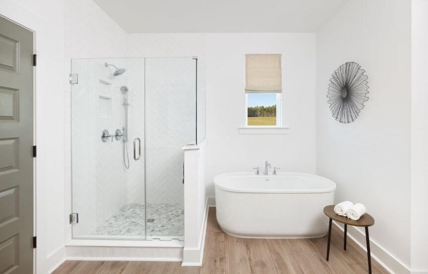Ashton Woods Overton home plan master bath and shower