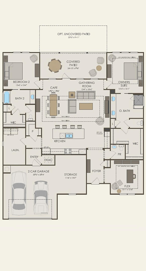 Del Webb Stardom home plan First Floor