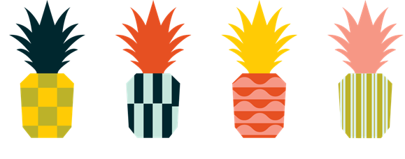 Pineapples graphic