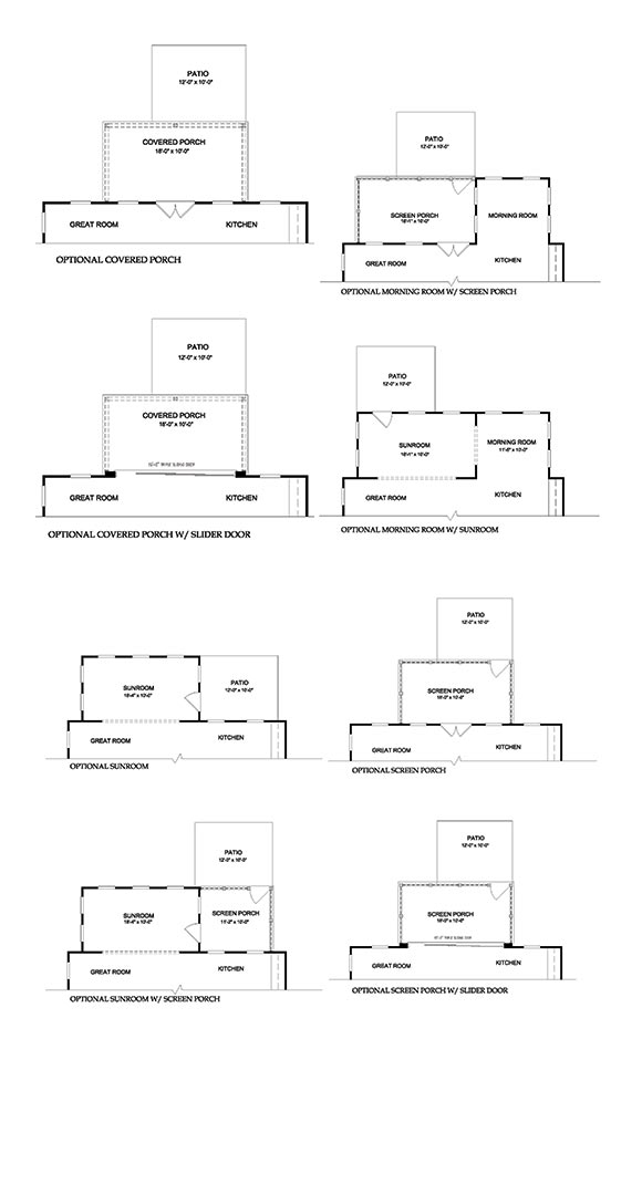 Primrose by Pulte rear options