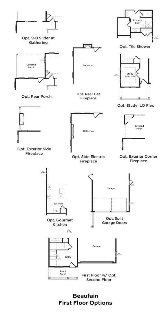 Beaufain R96 First floor Options